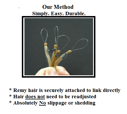 Qlassy Hair method of micro-bead extensions